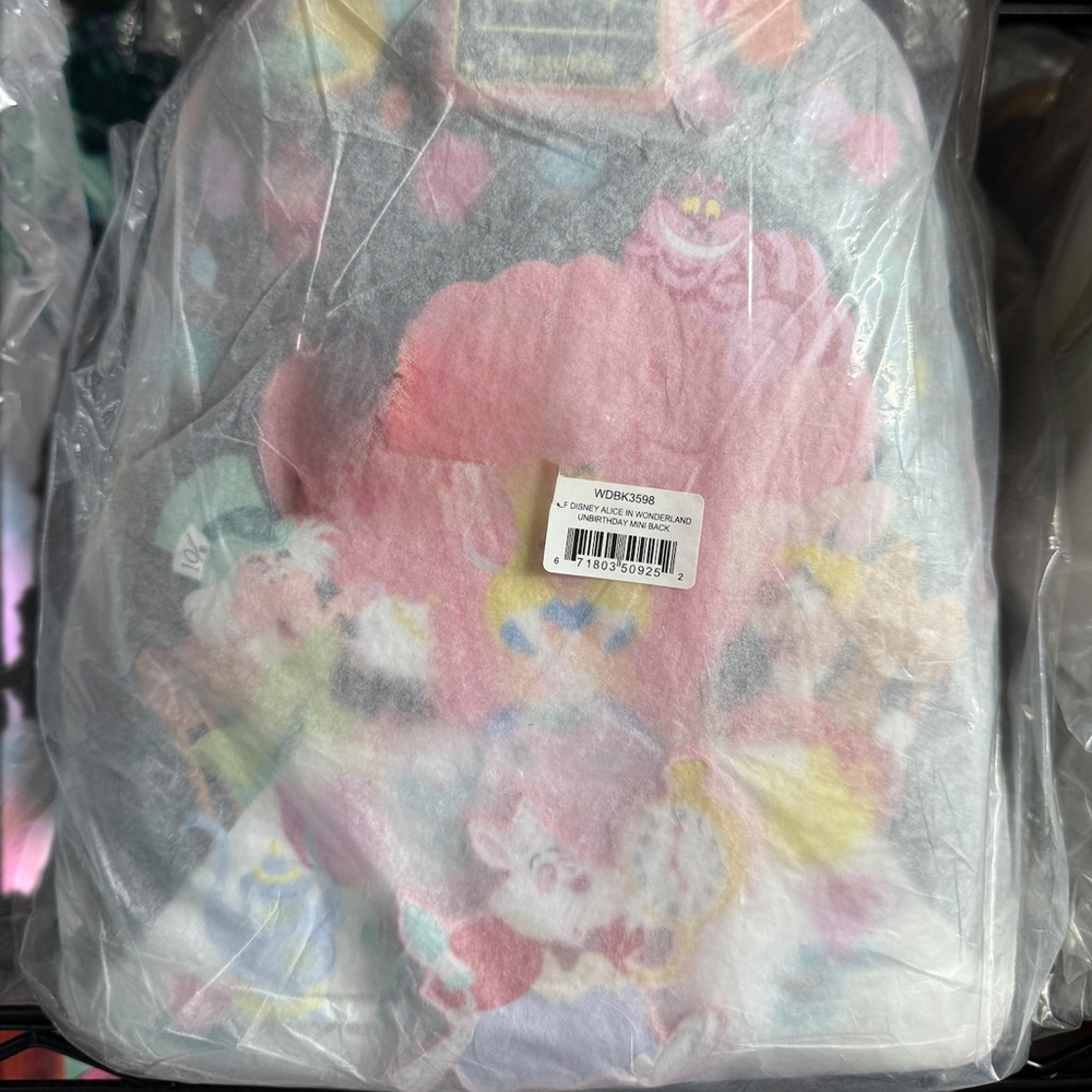 Loungefly Disney Alice in Wonderland Unbirthday Mini Backpack — NWT